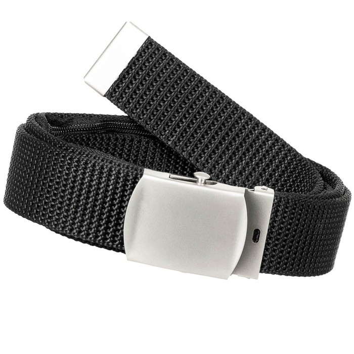 MFH belt with zipper, chrome lock